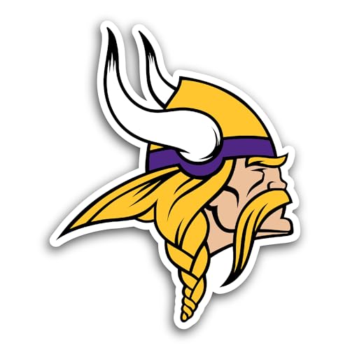 2 (Pieces) 3" and 5" Minnes0ta Vikings Decal Sticker, Waterproof Vinyl Decals for Many Purpose Like 