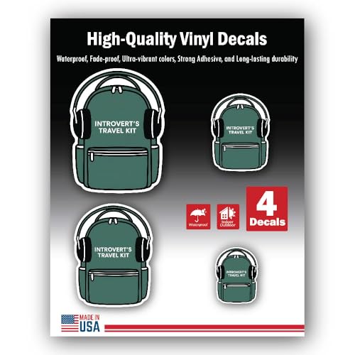 2 (Pieces) 3" and 5" Stickers n Decals Go Away - Motivational Sticker Vinyl Decal Sticker, Waterproo