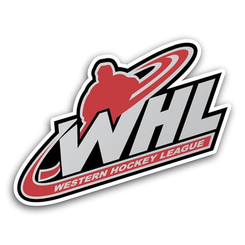 2 (Pieces) 3" and 5" Western H0ckey League Sticker, Waterproof Vinyl Decals for Many Purpose Like Ca