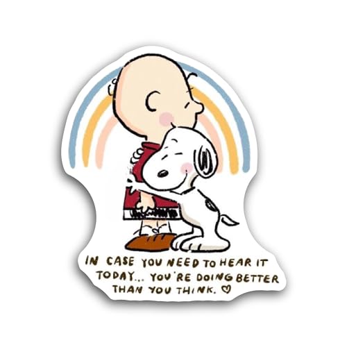 2 (Pieces) 3" and 5" Man and A Dog Sticker, Waterproof Vinyl Decals for Many Purpose Like Cars, Truc