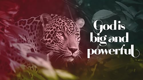 Portrait of Wild cat with Gradient Effect and Religious Quote Sticker Vinyl Decal Motivation Sticker