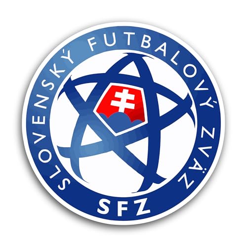 2 (Pieces) 3" and 5" Sl0vakia Nati0nal Football Team Sticker, Waterproof Vinyl Decals for Many Purpo
