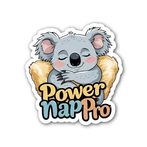 2 (Pieces) 3" and 5" Nap Time Super Hero Sticker, Waterproof Vinyl Decals for Many Purpose Like Cars