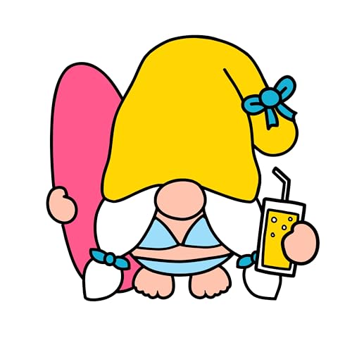 2 (Pieces) 3" and 5" Stickers n Decals Lucky and i Gnome It Motivational Sticker Vinyl Decal Sticker