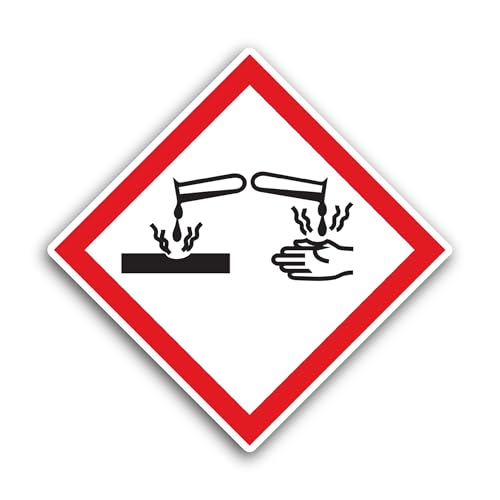 2 (Pieces) 3" and 5" Workplace Safety Sign Sticker, Waterproof Vinyl Decals for Many Purpose Like Ca