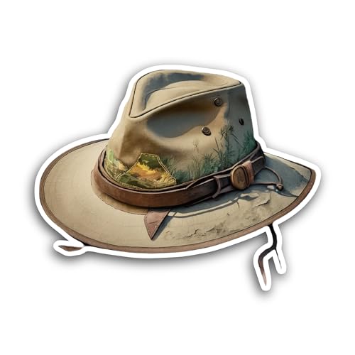 2 (Pieces) 3" and 5" Old Hat Sticker, Waterproof Vinyl Decals for Many Purpose Like Cars, Trucks, La