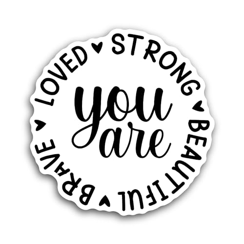 2 (Pieces) 3" and 5" You are Sticker, Waterproof Vinyl Decals for Many Purpose Like Cars, Trucks, La