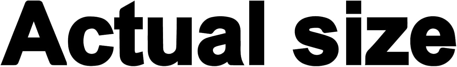 Actual Size Window Vinyl Decal Sticker 6" (White), Waterproof Vinyl Decals for Many Purpose Like Cars, Trucks, Laptops, Phones, Windows and More