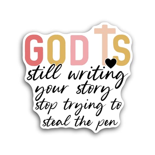 2 (Pieces) 3" and 5" God is Still Writing Sticker, Waterproof Vinyl Decals for Many Purpose Like Car