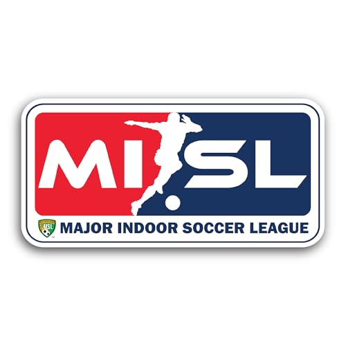 2 (Pieces) 3" and 5" Major Indoor S0ccer League Sticker, Waterproof Vinyl Decals for Many Purpose Li