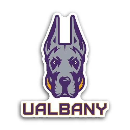 2 (Pieces) 3" and 5" UAlb@ny Sticker, Waterproof Vinyl Decals for Many Purpose Like Cars, Trucks, La