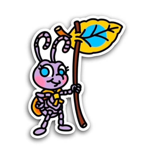 2 (Pieces) 3" and 5" Cartoon Ant Sticker, Waterproof Vinyl Decals for Many Purpose Like Cars, Trucks