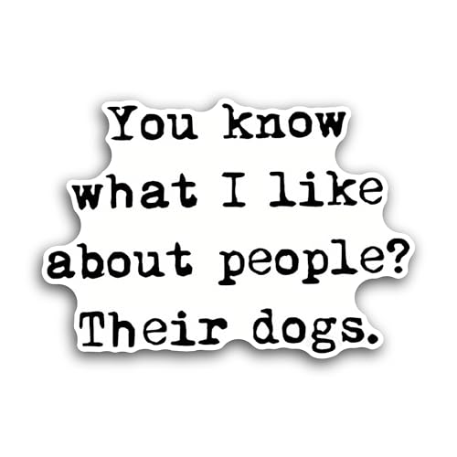 2 (Pieces) 3" and 5" You Know What I Like Sticker, Waterproof Vinyl Decals for Many Purpose Like Car