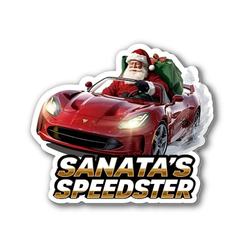 2 (Pieces) 3" and 5" Star-Decorated Christmas Tree Sticker, Waterproof Vinyl Decals for Many Purpose
