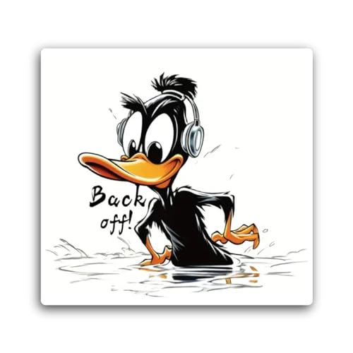 2 (Pieces) 3" and 5" Black Duck Sticker, Waterproof Vinyl Decals for Many Purpose Like Cars, Trucks,