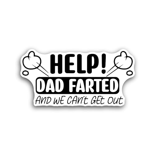 2 (Pieces) 3" and 5" Help Sticker, Waterproof Vinyl Decals for Many Purpose Like Cars, Trucks, Lapto