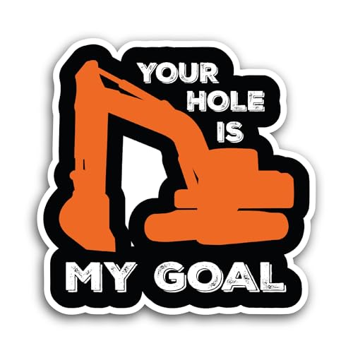 2 (Pieces) 3" and 5" Your Hole is My Goal Sticker, Waterproof Vinyl Decals for Many Purpose Like Car