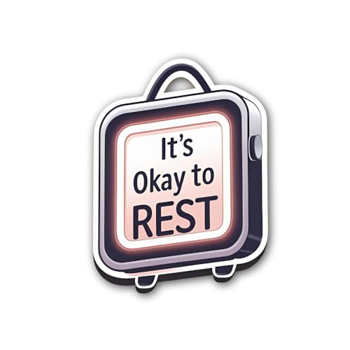 2 (Pieces) 3" and 5" Exist Loudly Sticker, Waterproof Vinyl Decals for Many Purpose Like Cars, Truck