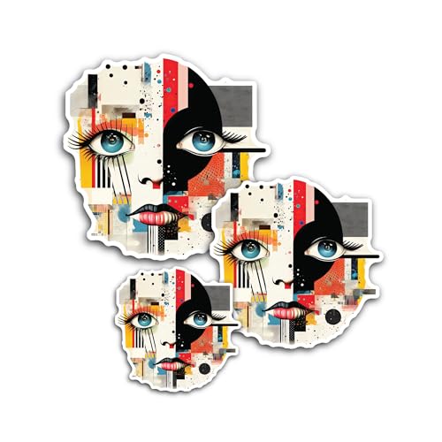 2 (Pieces) 3" and 5" JDM Love Sticker, Waterproof Vinyl Decals for Many Purpose Like Cars, Trucks, L