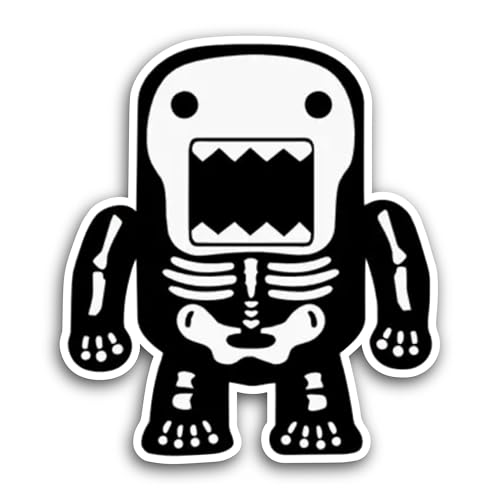 2 (Pieces) 3" and 5" Skeleton Robot Sticker, Waterproof Vinyl Decals for Many Purpose Like Cars, Tru