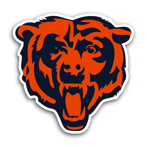 2 (Pieces) 3" and 5" Chicag0 Bears Decal Sticker, Waterproof Vinyl Decals for Many Purpose Like Cars