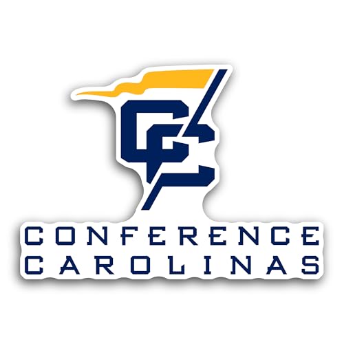 2 (Pieces) 3" and 5" C0nference Carolinas Sticker, Waterproof Vinyl Decals for Many Purpose Like Car