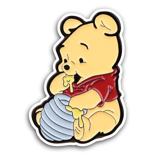 2 (Pieces) 3" and 5" Cute Bear Sticker, Waterproof Vinyl Decals for Many Purpose Like Cars, Trucks, 