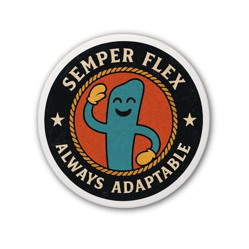 2 (Pieces) 3" and 5" Cartoon Candy Monster Cake Sticker, Waterproof Vinyl Decals for Many Purpose Li