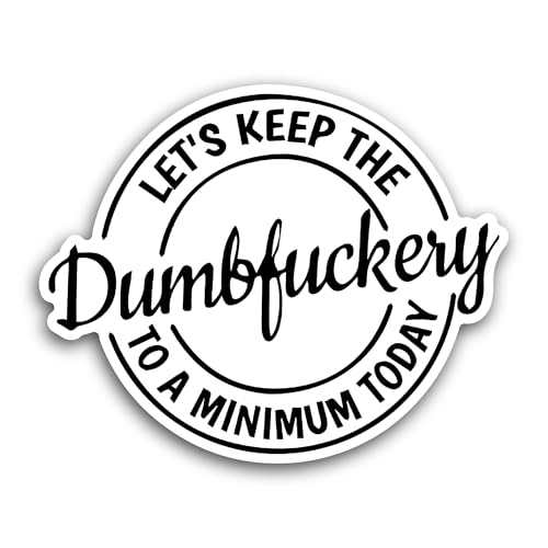 2 (Pieces) 3" and 5" Lets Keep The Sticker, Waterproof Vinyl Decals for Many Purpose Like Cars, Truc