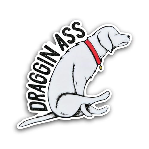 2 (Pieces) 3" and 5" Draggin Sticker, Waterproof Vinyl Decals for Many Purpose Like Cars, Trucks, La