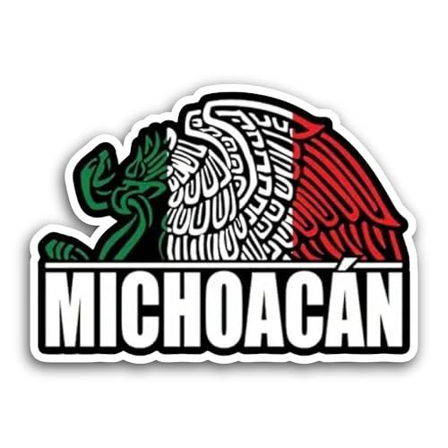 2 (Pieces) 3" and 5" Mich0acan Sticker, Waterproof Vinyl Decals for Many Purpose Like Cars, Trucks, 