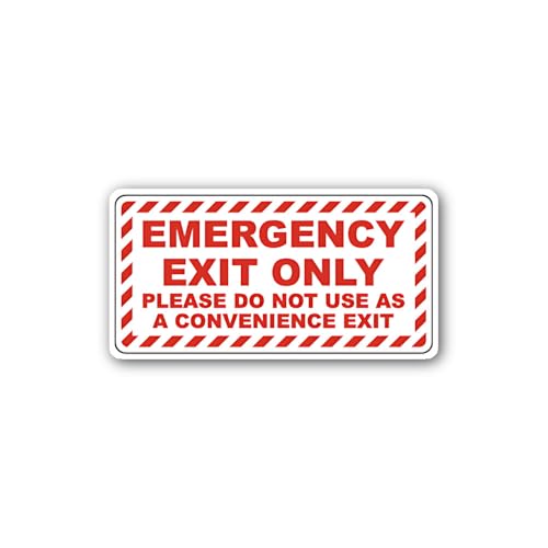 2 (Pieces) 3" and 5" Door Must Remain Closed at All Times Sign Sticker, Waterproof Vinyl Decals for 