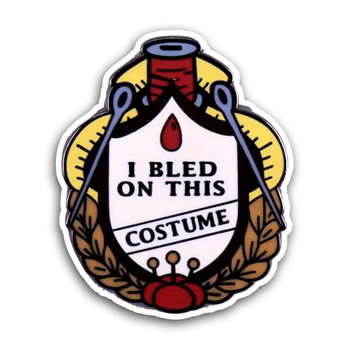 2 (Pieces) 3" and 5" I Bled on This Costume Sticker, Waterproof Vinyl Decals for Many Purpose Like C