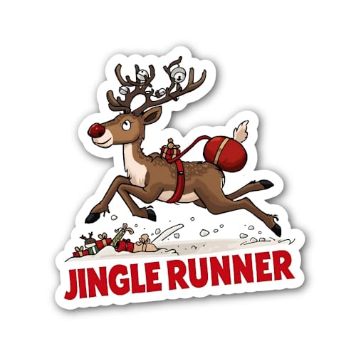 2 (Pieces) 3" and 5" Simply Merry Bow Design Sticker, Waterproof Vinyl Decals for Many Purpose Like 