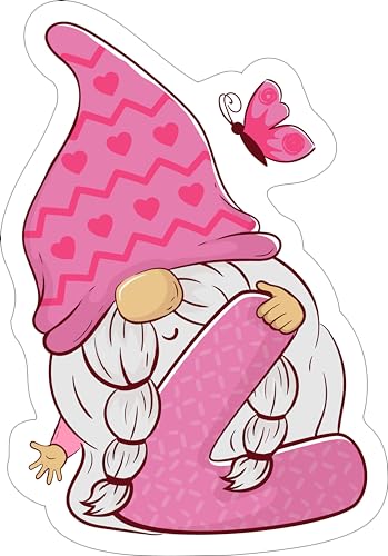 2 (Pieces) 3" and 5" Stickers n Decals - Mas with My Gnomes - Motivational Sticker Vinyl Decal Stick