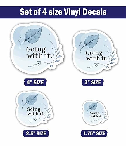 Things May not Always go as You Hoped Message Sticker - 5" Vinyl Sticker Waterproof