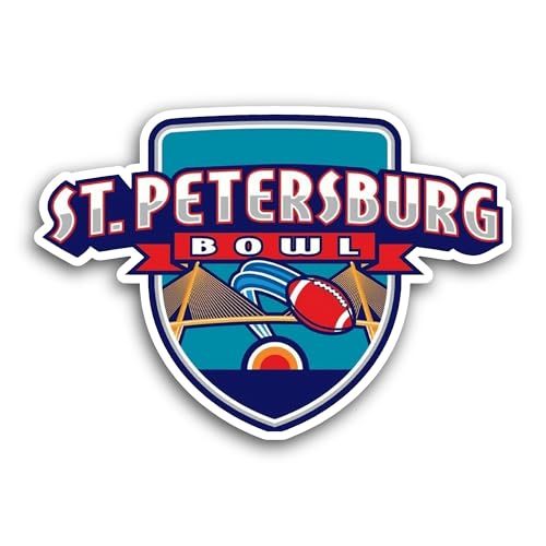 2 (Pieces) 3" and 5" St. Petersburg B0wl Sticker, Waterproof Vinyl Decals for Many Purpose Like Cars