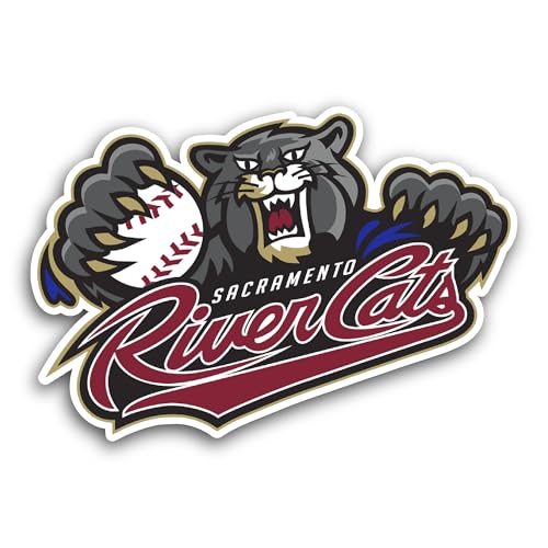 2 (Pieces) 3" and 5" Sacrament0 Baseball Logo Decal Sticker, Waterproof Vinyl Decals for Many Purpos