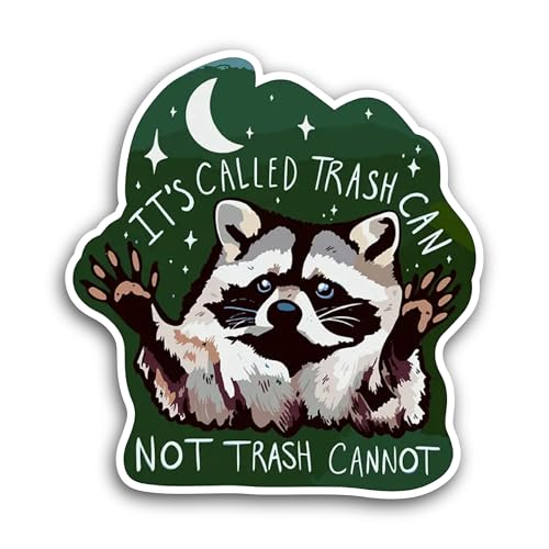 2 (Pieces) 3" and 5" It's Called Trash Can Sticker, Waterproof Vinyl Decals for Many Purpose Like Ca