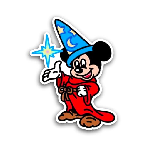 2 (Pieces) 3" and 5" Mick3y Mouse Sticker, Waterproof Vinyl Decals for Many Purpose Like Cars, Truck