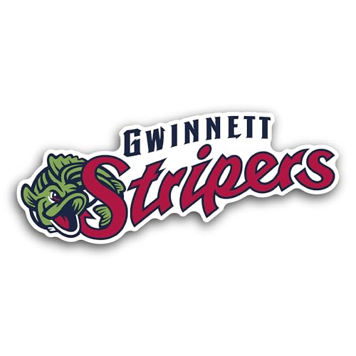 2 (Pieces) 3" and 5" Gw1nnett Str1pers Logo Decal Sticker, Waterproof Vinyl Decals for Many Purpose 