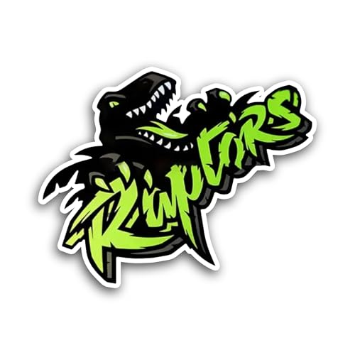 2 (Pieces) 3" and 5" Raptors Sticker, Waterproof Vinyl Decals for Many Purpose Like Cars, Trucks, La