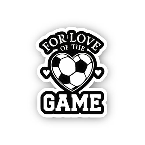 2 (Pieces) 3" and 5" Love Yourself & Cute Heart Sticker, Waterproof Vinyl Decals for Many Purpose Li