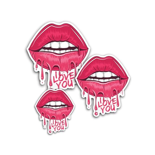 2 (Pieces) 3" and 5" Woman Face & Best Mom Sticker, Waterproof Vinyl Decals for Many Purpose Like Ca