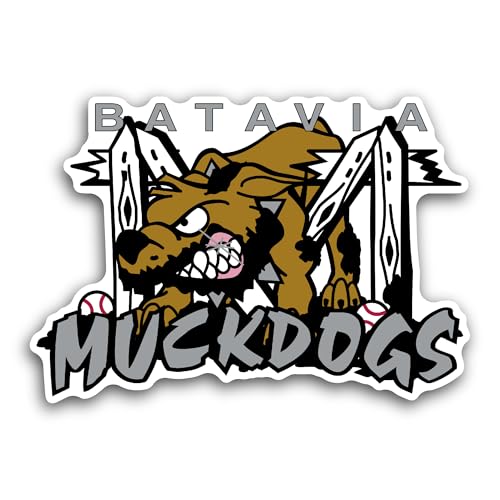 2 (Pieces) 3" and 5" Batavia Muckd0gs Sticker, Waterproof Vinyl Decals for Many Purpose Like Cars, T