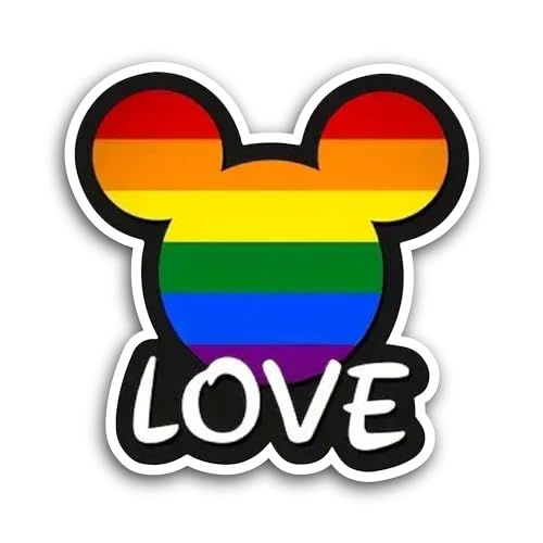 2 (Pieces) 3" and 5" Love Text Sticker, Waterproof Vinyl Decals for Many Purpose Like Cars, Trucks, 