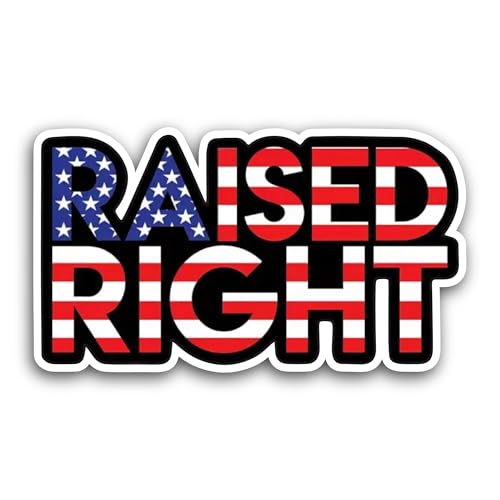 2 (Pieces) 3" and 5" Raised Right Sticker, Waterproof Vinyl Decals for Many Purpose Like Cars, Truck