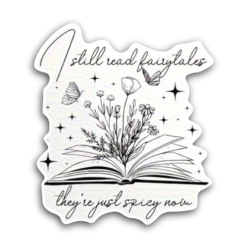 2 (Pieces) 3" and 5" I Still Read Fairytales Sticker, Waterproof Vinyl Decals for Many Purpose Like 