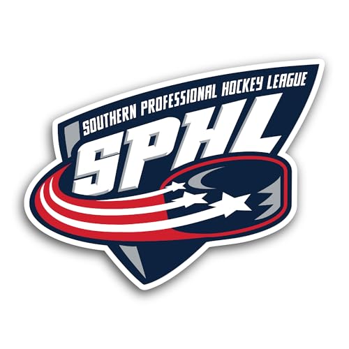 2 (Pieces) 3" and 5" Southern Professional H0ckey League Sticker, Waterproof Vinyl Decals for Many P