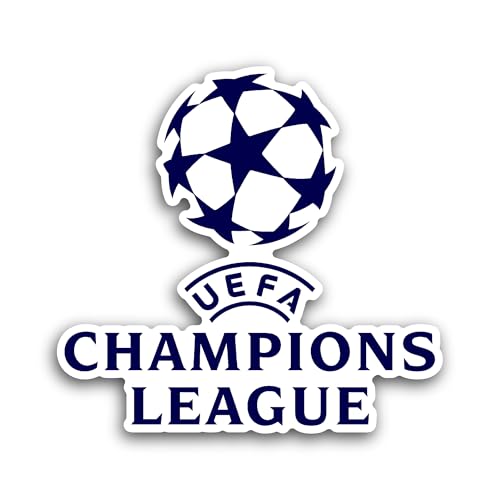 2 (Pieces) 3" and 5" Champi0ns League Sticker, Waterproof Vinyl Decals for Many Purpose Like Cars, T